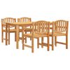 vidaXL Ensemble &agrave; manger de jardin 5pcs Bois de teck massif