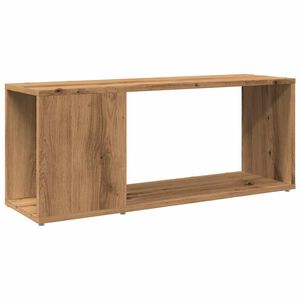 vidaXL Meuble TV ch&ecirc;ne artisanal 80x24x32 cm bois d'ing&eacute;nierie