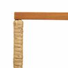 vidaXL Table de jardin Naturel 80 x 40 x 40 cm Acier et Rattan Poly