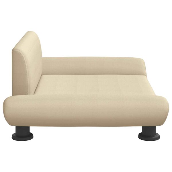 vidaXL Lit pour chien crème 70x45x28 cm tissu