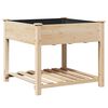 vidaXL Cache-pot de jardin Beige 90 x 90 x 76,5 cm