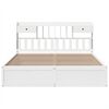 vidaXL Cadre de lit sans matelas blanc 180x200 cm bois massif de pin