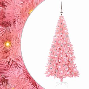 vidaXL Sapin de No&euml;l Rose 180 cm PVC