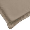 vidaXL Coussin de chaise longue taupe 186x58x4 cm tissu oxford