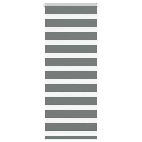 vidaXL Store z&egrave;bre gris fonc&eacute; largeur du tissu 60,9 cm polyester