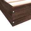vidaXL Cadre de lit sans matelas ch&ecirc;ne marron 90x190cm bois ing&eacute;nierie