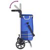 vidaXL Trolley de shopping Bleu 36.5 x 46.5 x 100.5 cm Tissu Oxford