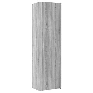 vidaXL Buffet haut sonoma gris 50x42,5x185 cm bois d'ing&eacute;nierie