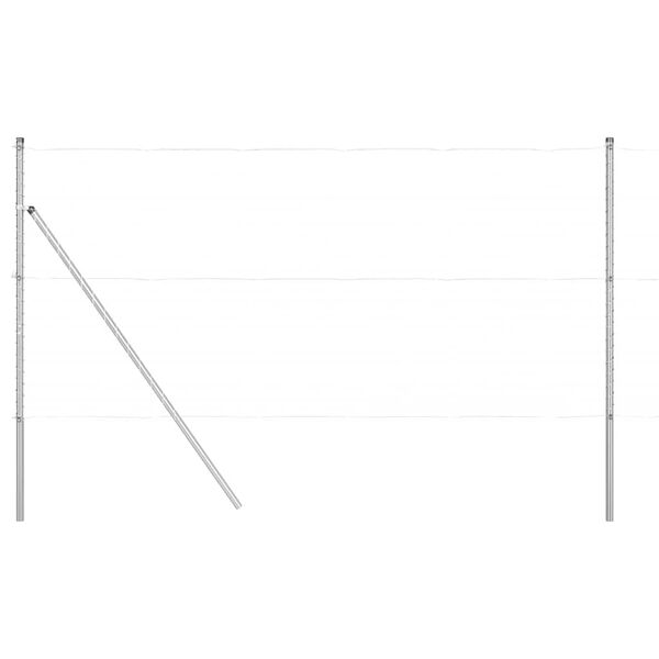 vidaXL Poteau de cl&ocirc;ture. 26 pcs Gris 3,2 x 3,2 x 150 cm