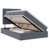 vidaXL Lit de rangement LED avec matelas Gris fonc&eacute; 120 x 200 cm