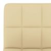 vidaXL Chaises pivotantes &agrave; manger lot de 4 cr&egrave;me velours