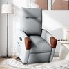 vidaXL Fauteuil inclinable Gris clair Tissu