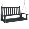vidaXL Banc de balan&ccedil;oire de jardin cha&icirc;nes en m&eacute;tal bois massif sapin