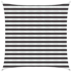 vidaXL Voile d'ombre Anthracite et blanc 2 x 2 m HDPE