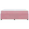 vidaXL Cadre de lit avec matelas Rose 120 x 200 cm tissu