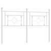 vidaXL T&ecirc;te de lit de remplacement m&eacute;tal blanc 160 cm