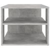 vidaXL Table basse gris béton 100x50x40 cm bois d'ingénierie