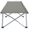 vidaXL Lit de camping pliant Gris 62 x 194 x 42 cm Tissu Oxford