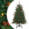 vidaXL Sapin de No&euml;l artificiel Vert 150 cm PVC, m&eacute;tal et plastique