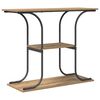 vidaXL Table console avec &eacute;tag&egrave;re Ch&ecirc;ne artisanal 101 x 35 x 80,5 cm