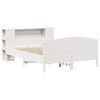 vidaXL Lit bibliothèque sans matelas blanc 120x190 cm bois pin massif
