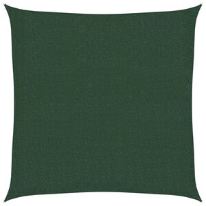 vidaXL Voile d'ombrage 160 g/m&sup2; Vert fonc&eacute; 2x2 m PEHD