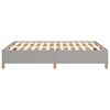 vidaXL Cadre de lit sans matelas gris clair 135x190 cm tissu