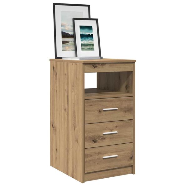 vidaXL Commode ch&ecirc;ne artisanal 40x50x76 cm bois d'ing&eacute;nierie