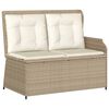 vidaXL Salon de jardin avec coussins 6 pcs beige r&eacute;sine tress&eacute;e