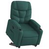 vidaXL Fauteuil inclinable vert fonc&eacute; tissu