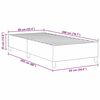 vidaXL Cadre de lit plateforme Cr&egrave;me 90 x 200 cm tissu