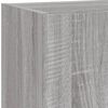 vidaXL Unit&eacute;s murales TV avec LED 4 pcs gris sonoma bois d'ing&eacute;nierie
