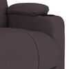 vidaXL Fauteuil de massage Marron fonc&eacute; Tissu