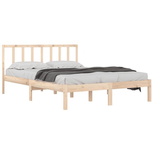 vidaXL Cadre de lit sans matelas bois massif de pin 150x200 cm