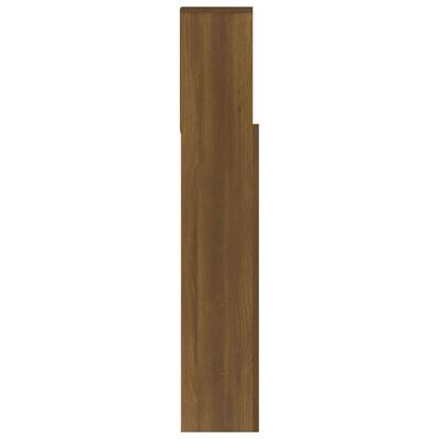 vidaXL Armoire de tête de lit Chêne marron 180x19x103,5 cm