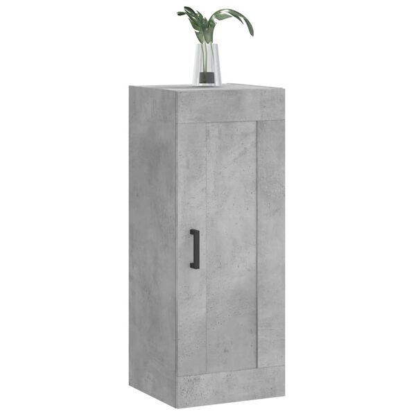 vidaXL Armoire murale gris b&eacute;ton 34,5x34x90 cm bois d'ing&eacute;nierie