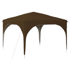 vidaXL Tente de f&ecirc;te pop-up 290 x 290 x 245 cm Taupe