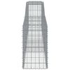 vidaXL Paniers &agrave; gabions arqu&eacute;s 20 pcs 400x50x80/100 cm Fer galvanis&eacute;