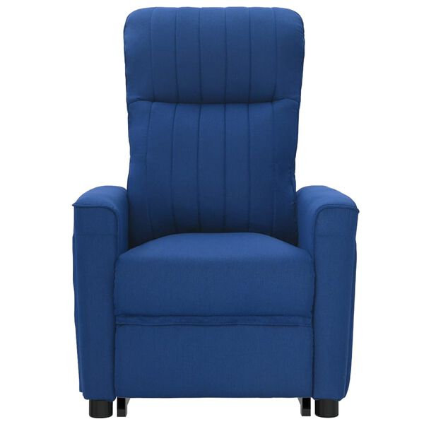 vidaXL Fauteuil de massage Bleu Tissu