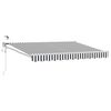 vidaXL Auvent r&eacute;tractable &eacute;lectrique Anthracite et blanc 2,5 x 2 m