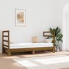 vidaXL Lit coulissant sans matelas marron miel 2x(90x190) cm