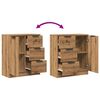 vidaXL Buffet ch&ecirc;ne artisanal 60x30x70 cm bois d'ing&eacute;nierie