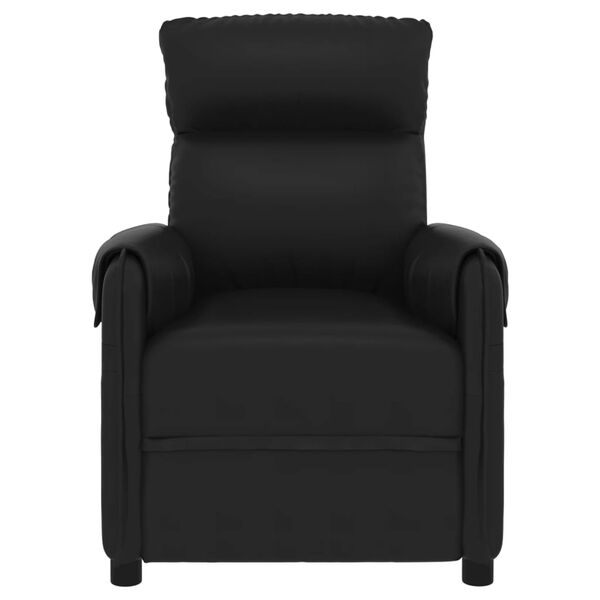 vidaXL Fauteuil de massage Noir Similicuir