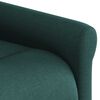 vidaXL Fauteuil inclinable &eacute;lectrique vert fonc&eacute; tissu