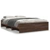 vidaXL Cadre de lit sans matelas ch&ecirc;ne marron 120x200 cm