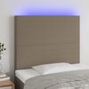 vidaXL T&ecirc;te de lit &agrave; LED Taupe 80x5x118/128 cm Tissu