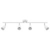 vidaXL Spot de plafond Blanc 70 x 12,5 x 10,5 cm M&eacute;tal