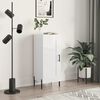 vidaXL Buffet Blanc brillant 34,5x34x90 cm Bois d'ing&eacute;nierie