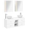 vidaXL Ensemble de mobilier de salle de bain 5 pc Blanc