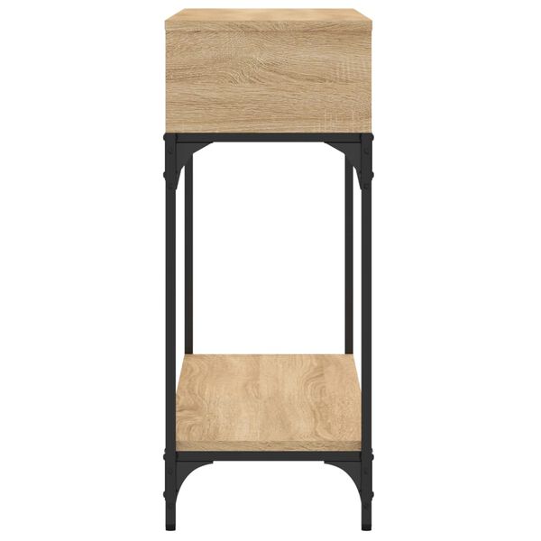 vidaXL Table console chêne sonoma 100x30,5x75 cm bois d'ingénierie